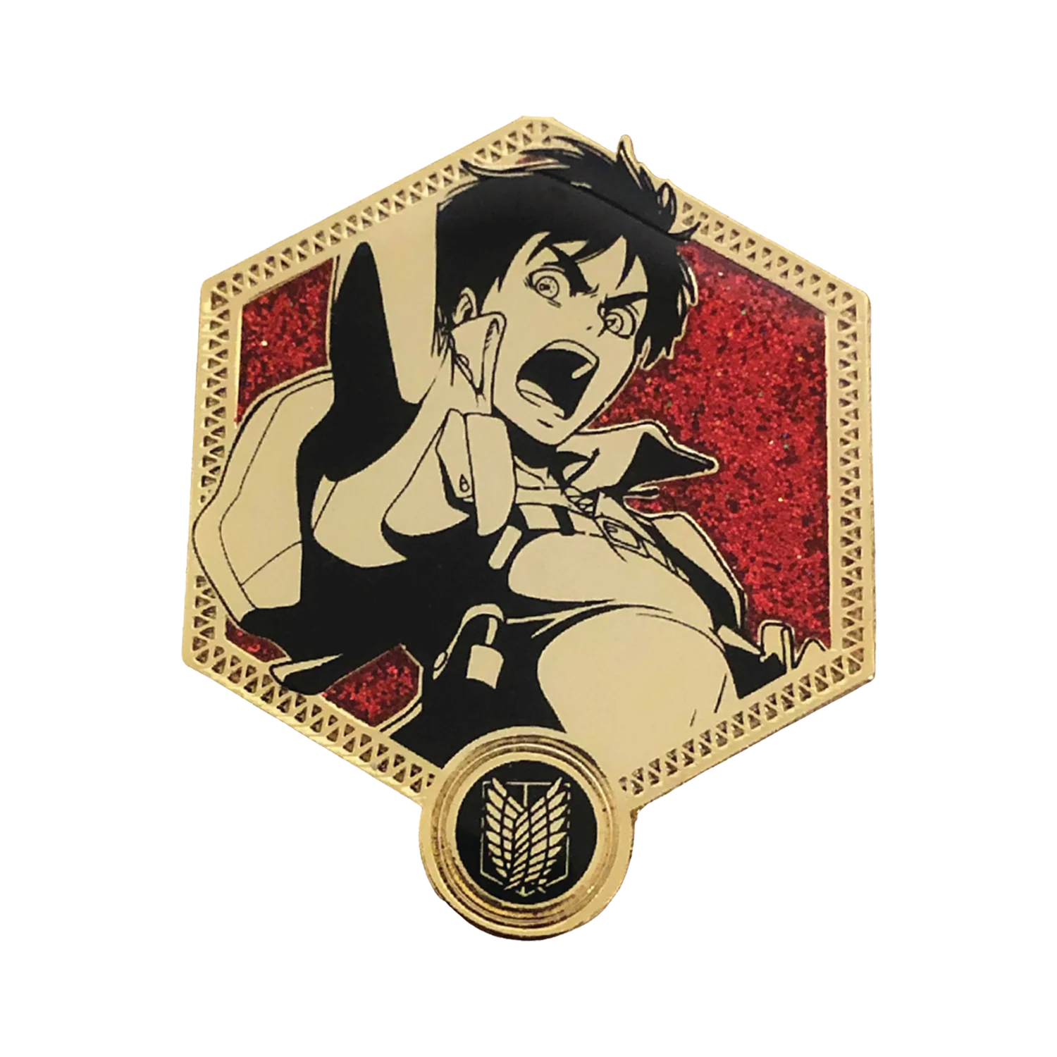 Attack on Titan Enamel Pin: Golden Series - Eren Yeager *LAST CHANCE*