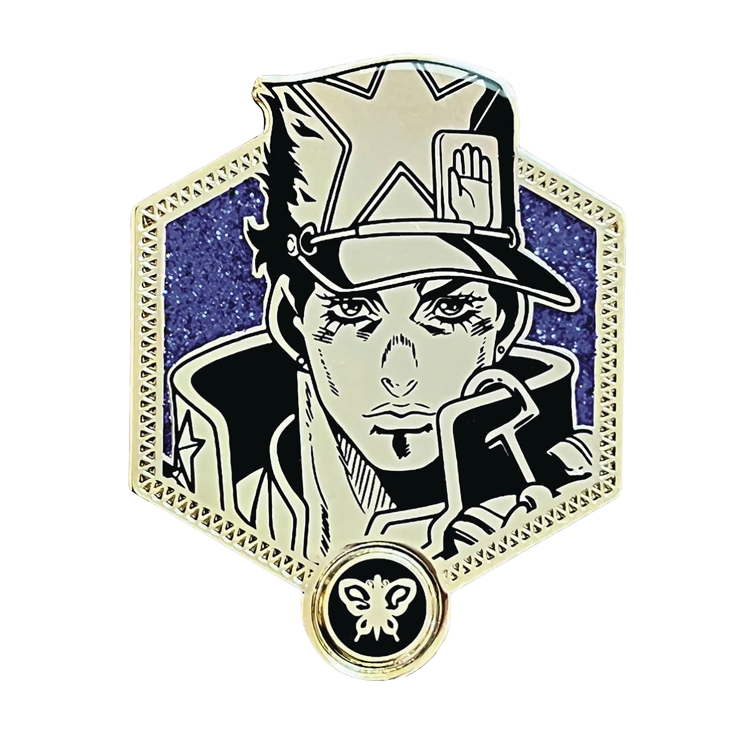 Jojo's Bizarre Adventure Pin: Stone Ocean Golden - Jotaro *LAST CHANCE*
