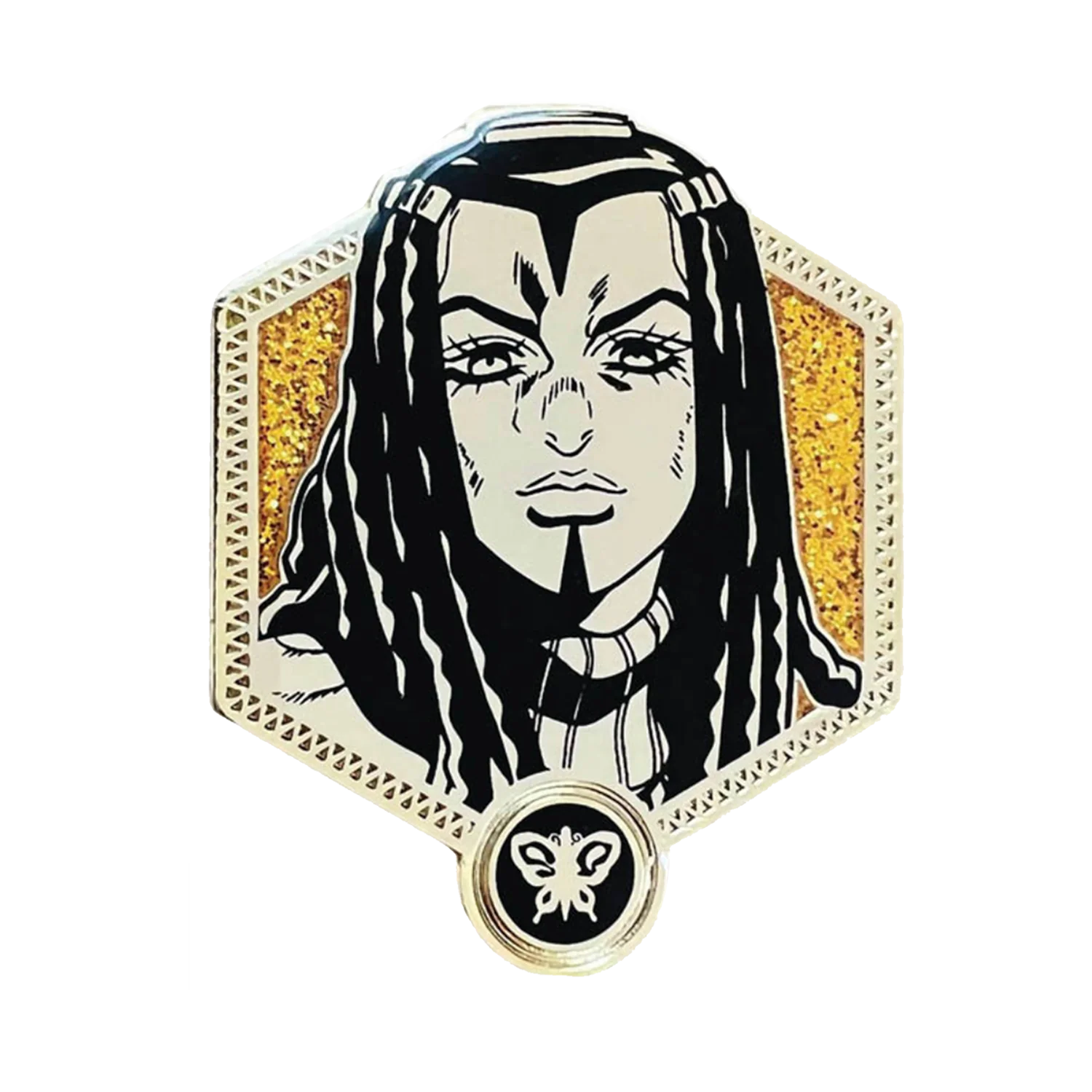 Jojos Bizarre Adventure Stone Ocean Golden Series Ermes Pin *LAST CHANCE*