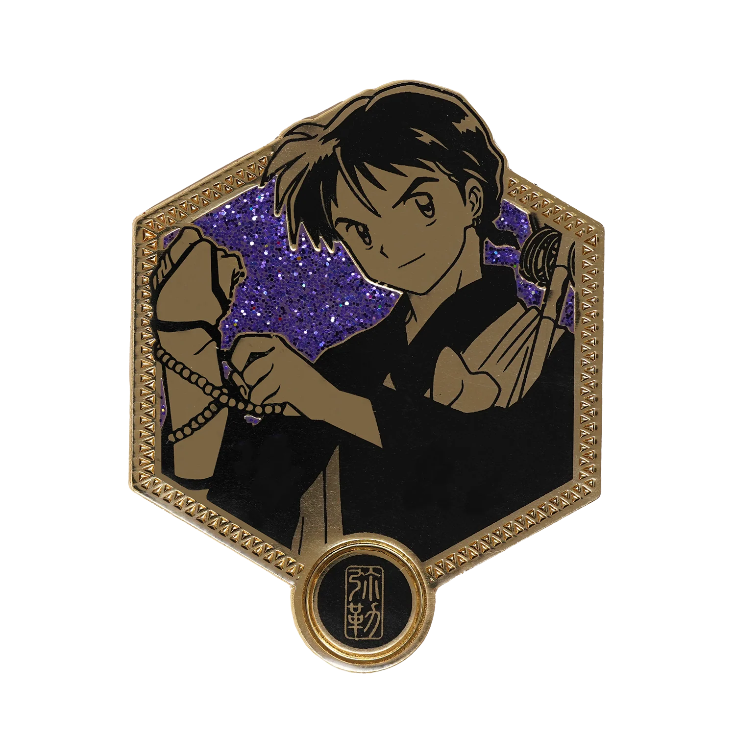 Miroku - Golden Series - 1st Edition Inuyasha Enamel  Pin *LAST CHANCE*