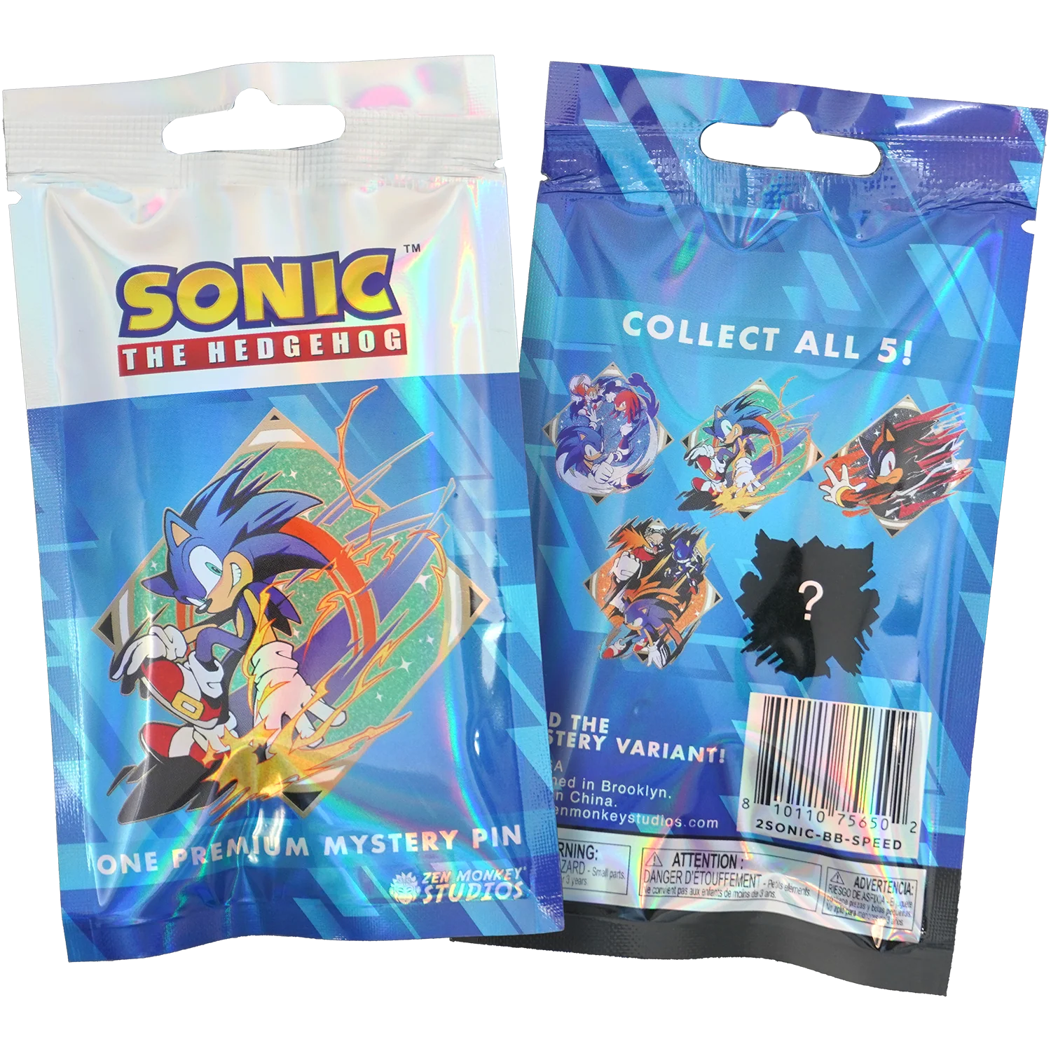 Speed Stamp Blind Bag Series: Sonic The Hedgehog Collectible Pin