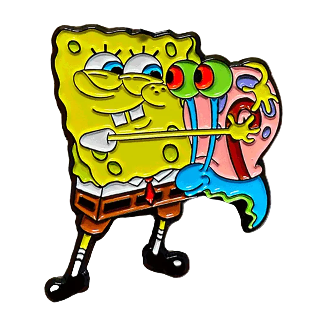 Spongebob Hugging Gary - SpongeBob SquarePants Enamel Pin